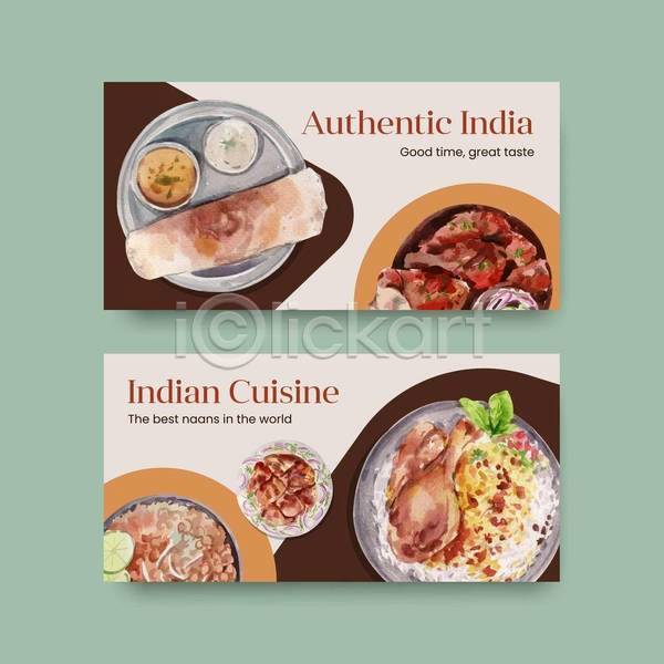 사람없음 EPS 일러스트 템플릿 해외이미지 난(음식) 닭고기 동남아음식 라임 볶음밥 세트 소셜네트워크 인도음식 접시 카레