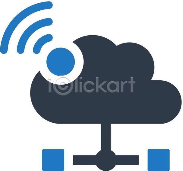 EPS 아이콘 일러스트 해외이미지 구름(자연) 서버 심볼 컴퓨터
