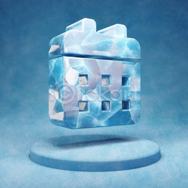사람없음 3D JPG 입체 포토 해외이미지 달력 얼음 오브젝트 파란색