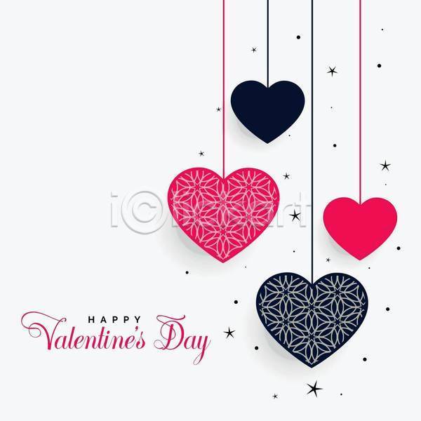 사랑 축하 행복 사람없음 EPS 일러스트 해외이미지 디자인 발렌타인데이 백그라운드 빨간색 타이포그라피 하트