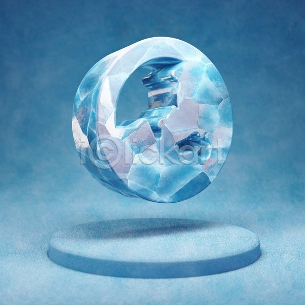 사람없음 3D JPG 입체 포토 해외이미지 글로벌 아시아 얼음 오브젝트 지구 파란색