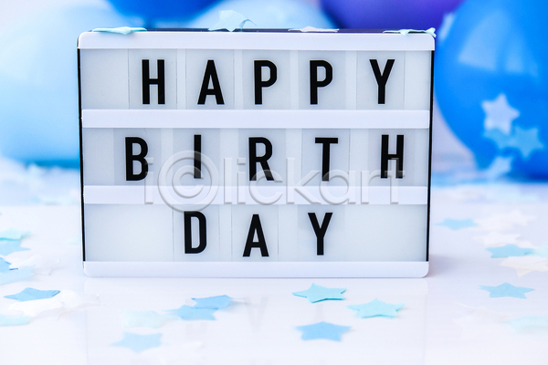 사람없음 JPG 아웃포커스 포토 해외이미지 라이트박스 별 생일 생일축하 생일축하합니다 실내 해피버스데이 흰배경