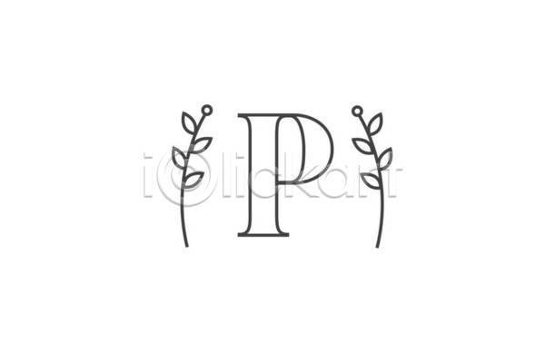 사람없음 EPS 라인일러스트 일러스트 해외이미지 P 디자인 선 식물 심볼 알파벳 엘리먼트 영어 활자