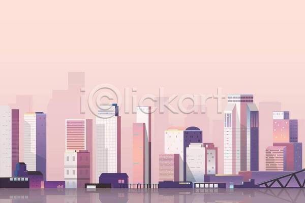 사람없음 EPS 일러스트 해외이미지 가득함 건물 도시 디자인 백그라운드 분홍색 빌딩