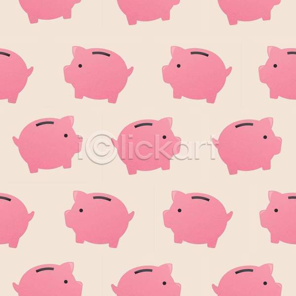 사람없음 EPS 일러스트 해외이미지 돼지저금통 디자인 분홍색