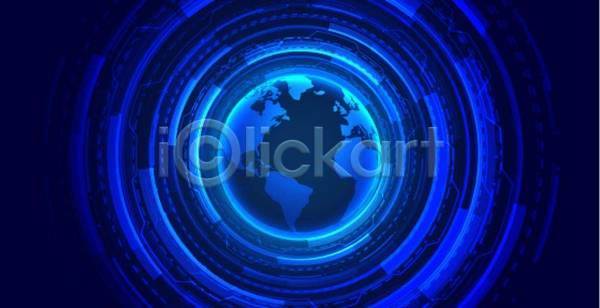 사람없음 EPS 일러스트 해외이미지 디지털 우주 지구 파란색