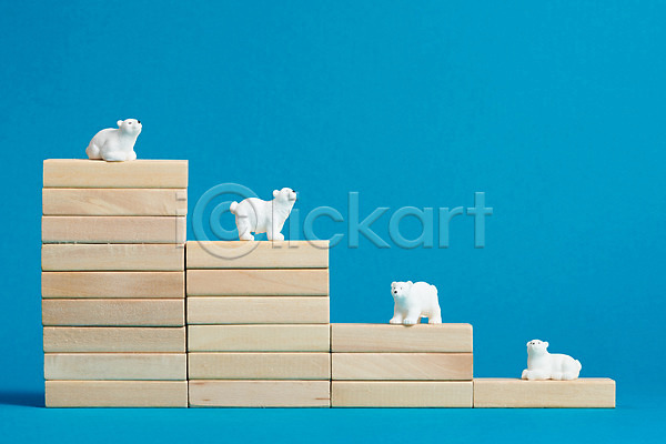 사람없음 JPG 포토 그래프 금융 도형 막대그래프 북극곰 비즈니스 스튜디오촬영 실내 에코 파란배경 환경