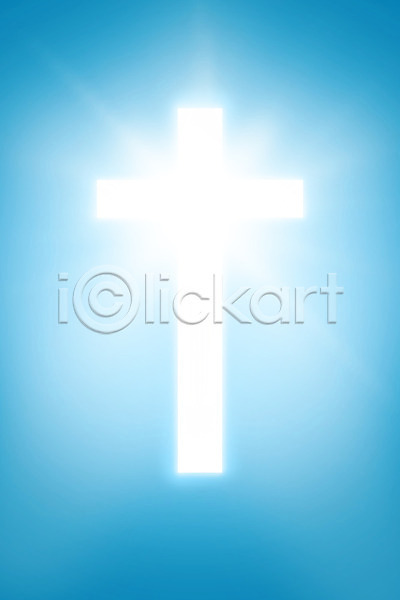 사람없음 JPG 비네팅 포토 해외이미지 디지털 신성 심볼 십자가 예수 컴퓨터그래픽 파란색 해외202004 흰색