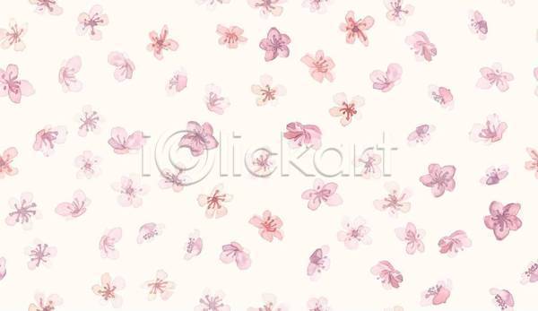 사람없음 EPS 일러스트 해외이미지 꽃 꽃무늬 꽃백그라운드 백그라운드 분홍색 수채화(물감)
