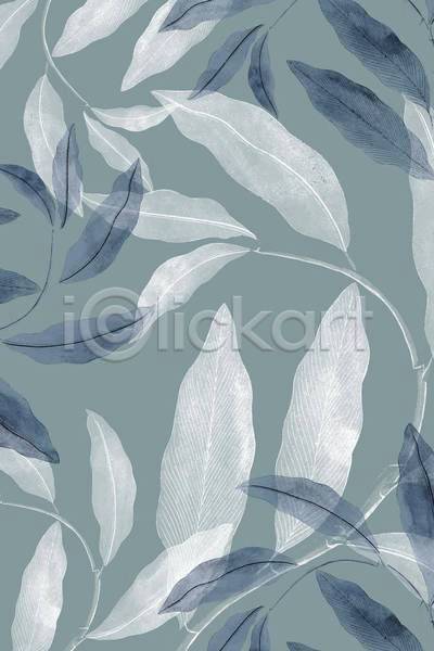 분위기 사람없음 EPS 일러스트 해외이미지 보테니컬아트 잎 파란색 패턴 패턴백그라운드