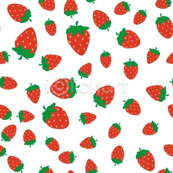 사람없음 EPS 일러스트 해외이미지 딸기 백그라운드 빨간색 패턴 패턴백그라운드