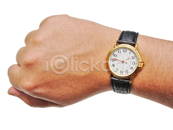사람없음 JPG 포토 해외이미지 고립 손 손목 손목시계 시간 시계 아날로그 카운트 피부 흰색