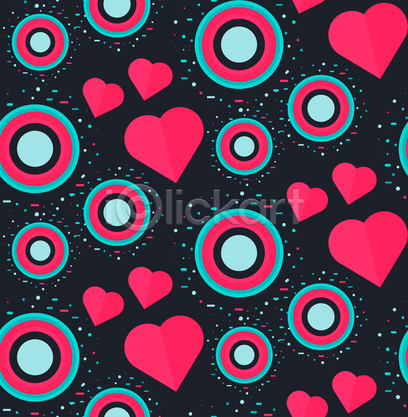 사랑 사람없음 JPG 포토 해외이미지 검은배경 모양 원형 진분홍색 추상 패턴 하트 하트백그라운드