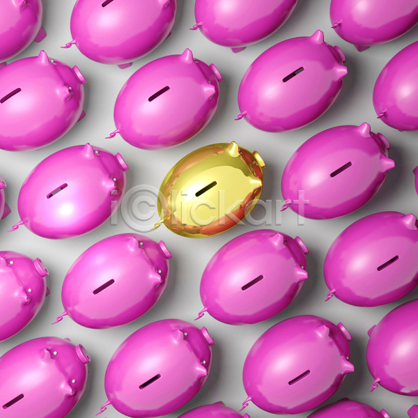 사람없음 JPG 포토 해외이미지 경제 금색 금융 돼지저금통 분홍색 실내 패턴 황금