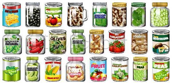 EPS 일러스트 해외이미지 건강 고립 과일 그래픽 그룹 그림 만화 먹기 미술 백그라운드 상품 세트 수납 수집 수프 스파게티 시리즈 식용 오브젝트 옥수수 올리브 완두콩 요리 음식 잡화 재료 채소 캔 컨테이너 클립아트 토마토 통조림 파인애플 패키지 포장 해외일러스트 햄