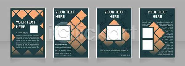 사람없음 EPS 일러스트 해외이미지 디자인 레이아웃 문서 비즈니스 사각형 세트 자료 정사각형 초록색 텍스트 팜플렛 포스터