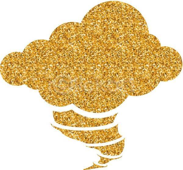 사람없음 EPS 아이콘 일러스트 해외이미지 구름(자연) 금박 더스트파티클 반짝임 태풍
