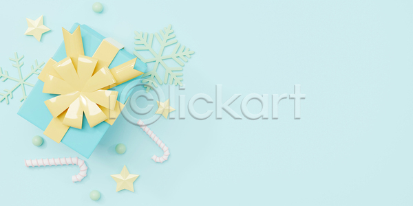 사람없음 3D JPG 포토 해외이미지 겨울 눈꽃무늬 별 선물 선물상자 지팡이장식 크리스마스 크리스마스장식지팡이 하늘색