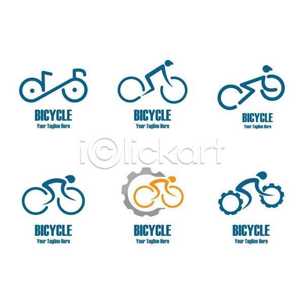 사람모양 사람없음 EPS 라인일러스트 일러스트 해외이미지 사이클링 선 심볼 자전거 톱니바퀴