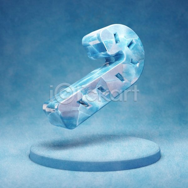 사람없음 3D JPG 입체 포토 해외이미지 얼음 오브젝트 지팡이사탕 파란색