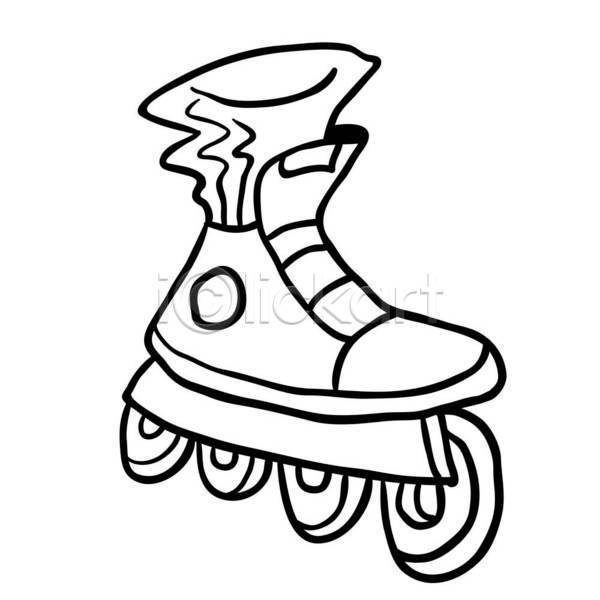 EPS 아이콘 일러스트 해외이미지 고립 디자인 롤러 백그라운드 복고 부츠 숫자 스케이트 스케이팅 스포츠 신발 장비 칼날