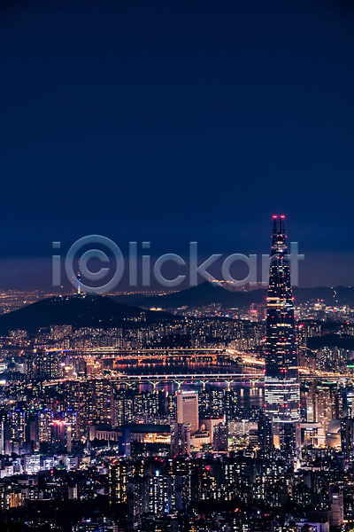 사람없음 JPG 포토 도시 도시풍경 빌딩 빛 서울 야간 야경 야외 전경 탑