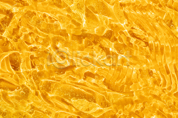 사람없음 JPG 포토 해외이미지 노란색 백그라운드 젤 질감 투명 화장품