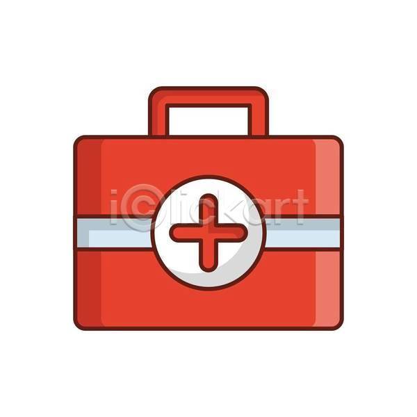 사람없음 EPS 일러스트 해외이미지 구급상자 빨간색 십자표시 의학