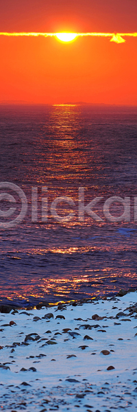 사람없음 JPG 포토 해외이미지 겨울 노르웨이 바다 바위 야외 일출 자연 태양 파노라마 파도 풍경(경치) 하늘