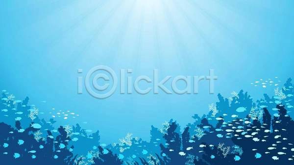 EPS 실루엣 일러스트 해외이미지 광선 그림자 깊이 내추럴 다이빙 동물 디자인 물 바다 바닥 바닷속 배너 백그라운드 빛 산호 생태계 생태학 세계 수족관 수중 식물 암초 어류 여름(계절) 여행 자연 장면 탐험 파란색 환경