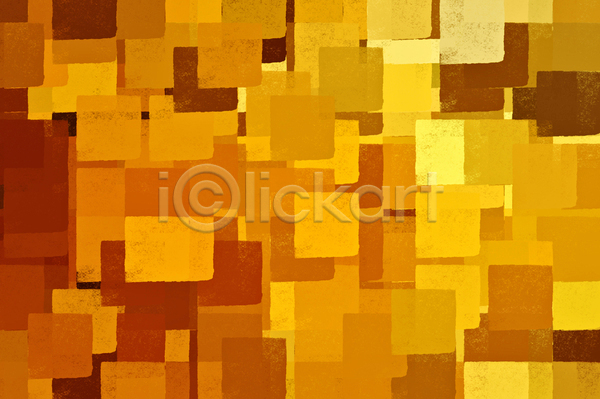 70대 사람없음 JPG 포토 해외이미지 갈색 그림 노란색 물감 백그라운드 붓터치 사각형 질감 추상