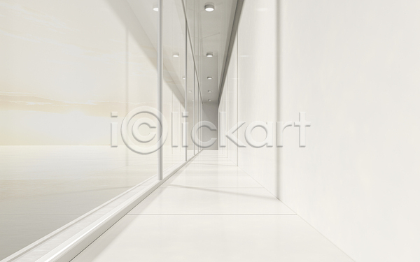 사람없음 3D JPG 포토 해외이미지 공간 그림자 내부 복도 비어있는 조명 창문 흰색