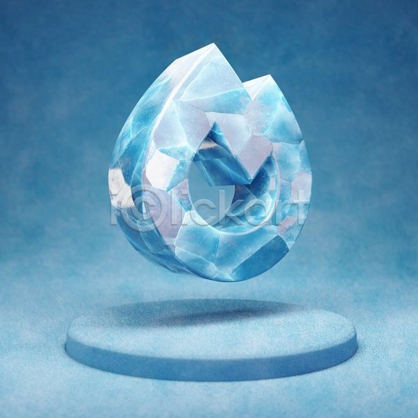 사람없음 3D JPG 입체 포토 해외이미지 불꽃(불) 얼음 오브젝트 파란색