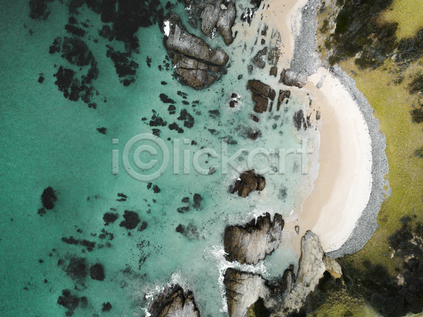 사람없음 JPG 포토 항공촬영 해외이미지 모래사장 바다 암초 여행 자연 해변 호주