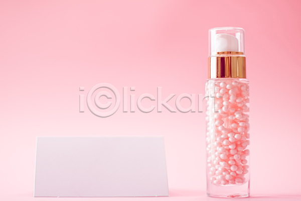 사람없음 JPG 포토 해외이미지 명함 분홍색 뷰티 스킨케어 오브젝트 젤 카피스페이스 피부관리 화장품