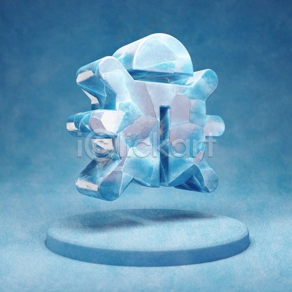 사람없음 3D JPG 입체 포토 해외이미지 벌레 얼음 오브젝트 파란색