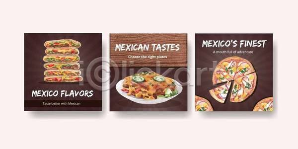 사람없음 EPS 일러스트 해외이미지 갈색 메뉴판 멕시코음식 브리또 샌드위치 쌓기 접시 포스터 피자 피자조각