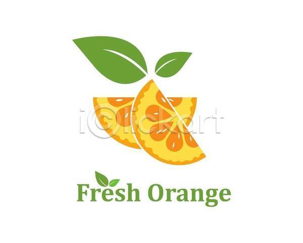 사람없음 EPS 아이콘 해외이미지 노란색 디자인 심볼 오렌지 유기농 잎 주황색 초록색