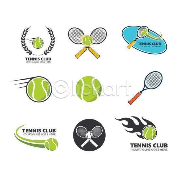 사람없음 EPS 아이콘 해외이미지 검은색 디자인 스포츠 심볼 연두색 테니스 테니스공 테니스라켓