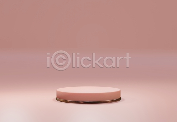 사람없음 3D JPG 포토 해외이미지 공백 단상 디자인 목업 무대 백그라운드 분홍색 원형 포디움