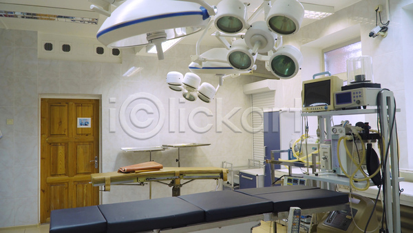 사람없음 JPG 포토 해외이미지 건강 내부 램프 방 병원 빛 수술 약 외과 장비 치료 탁자