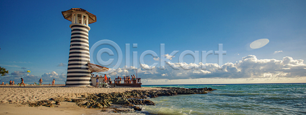 휴식 사람없음 JPG 장노출 포토 해외이미지 공화국 구름 도미니카공화국 등대 만 맑음 모래 바다 배너 보트 섬 손바닥 수평선 숲 야간 야외 야자수 여름 우주 이국적 잎 자연 장면 초록색 파라다이스 풍경 하늘 해외포토 햇빛 환경 휴양지