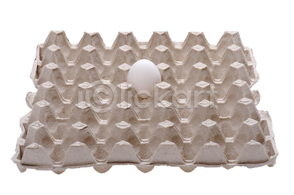 사람없음 JPG 포토 해외이미지 계란 계란판 실내 한개 흰배경