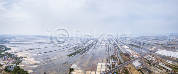 사람없음 JPG 포토 해외이미지 농업 농장 드론 문화 물 바다 밭 밭일 소금 아시아 안테나 야외 여름 음식 자연 정상 질감 짠맛 태국 파노라마 풍경 하늘 해외포토