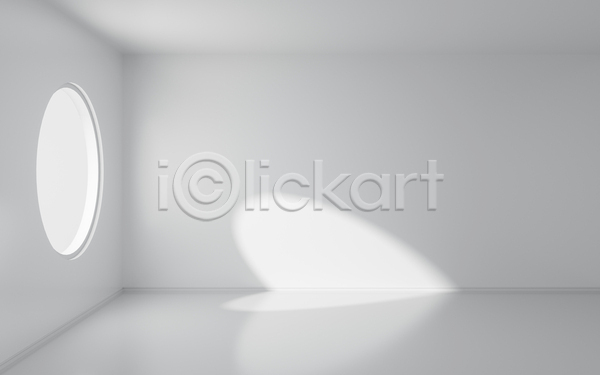 사람없음 JPG 일러스트 포토 해외이미지 공간 그림자 백그라운드 비어있는 실내 원형 창문 햇빛 흰색