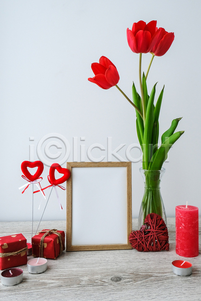 사람없음 JPG 포토 해외이미지 꽃병 데코픽 목업 선물상자 실내 액자 인테리어 튤립 하트 향초