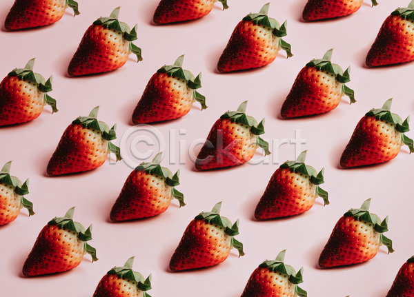 사람없음 JPG 포토 해외이미지 그림자 딸기 백그라운드 빨간색 패턴 패턴백그라운드