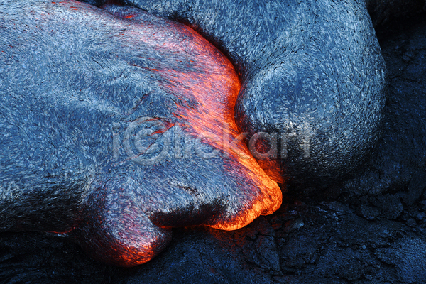뜨거움 위험 흐름 사람없음 JPG 포토 해외이미지 백그라운드 야외 용암 재해 표면 화산 화산섬