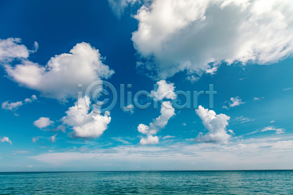 사람없음 JPG 포토 해외이미지 구름(자연) 바다 야외 여름(계절) 주간 파란색 풍경(경치) 하늘
