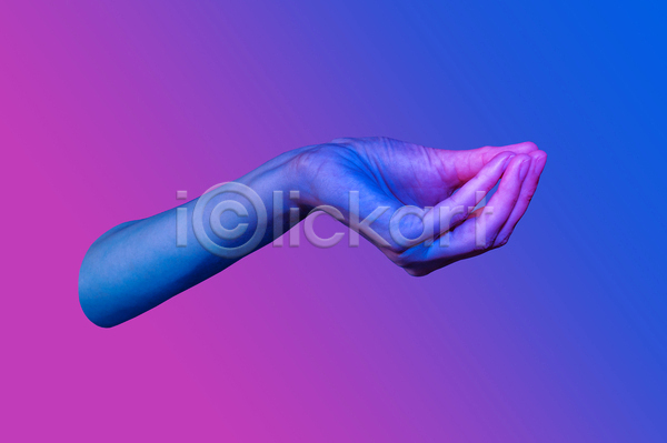 신체부위 JPG 포토 해외이미지 미술 분홍색 손 손짓 추상 컨셉 파란색 팝아트